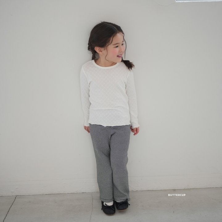 Buttercup - Korean Children Fashion - #designkidswear - Rosy Eyelet Tee - 2