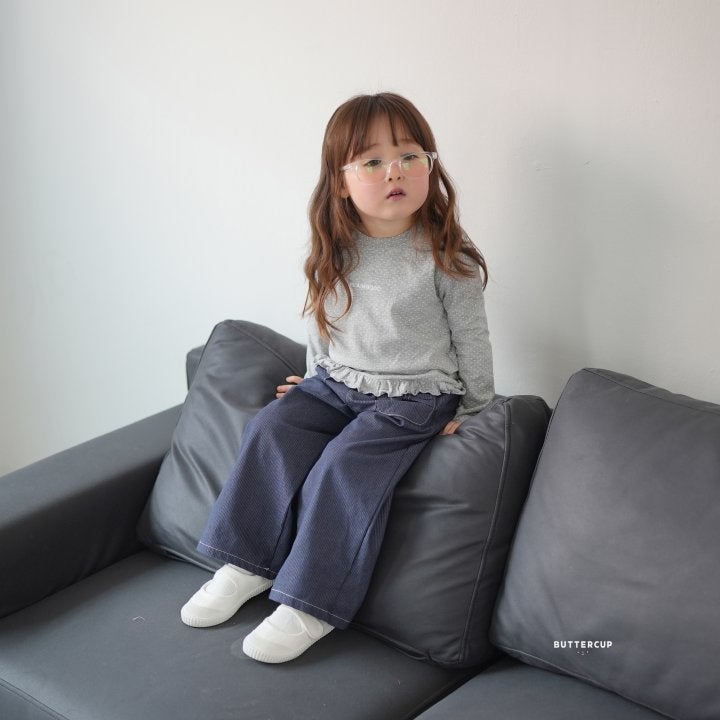 Buttercup - Korean Children Fashion - #designkidswear - Dot Frill Single Tee - 4