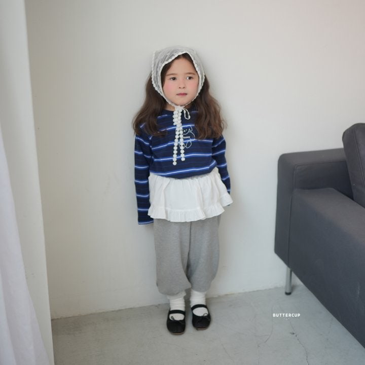 Buttercup - Korean Children Fashion - #discoveringself - Bear O’Clock Pin Tee - 2