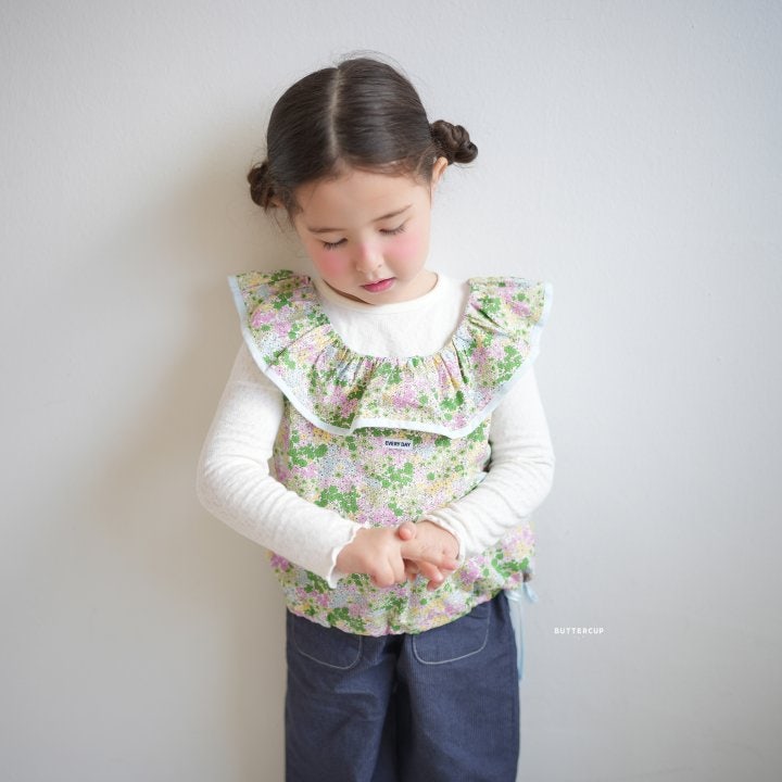 Buttercup - Korean Children Fashion - #discoveringself - Rosy Eyelet Tee - 4