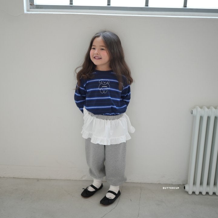 Buttercup - Korean Children Fashion - #fashionkids - Bear O’Clock Pin Tee - 3