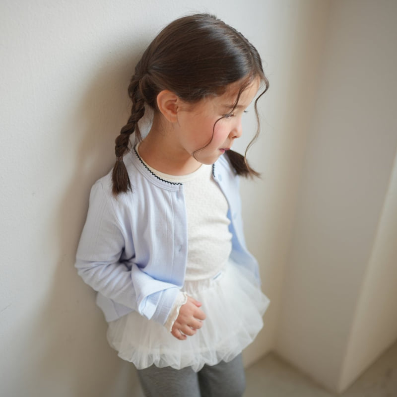 Buttercup - Korean Children Fashion - #kidsshorts - Eyelet Pincot Cardigan - 9