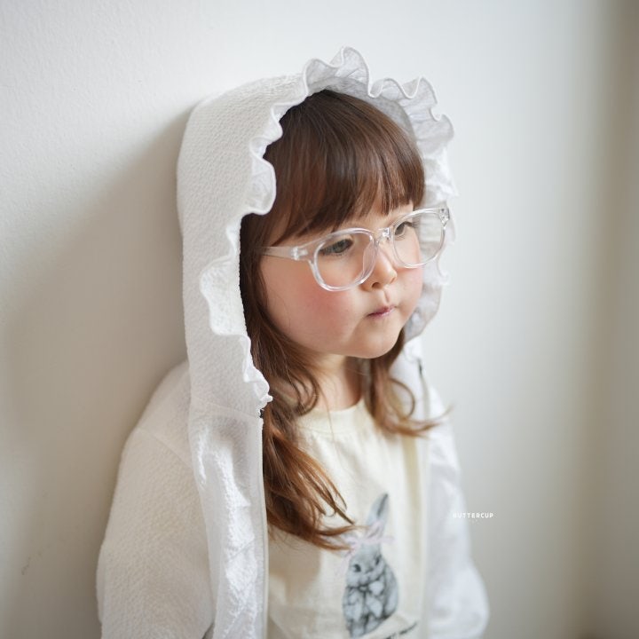 Buttercup - Korean Children Fashion - #kidsstore - Shirring Hood Zip-Up - 3