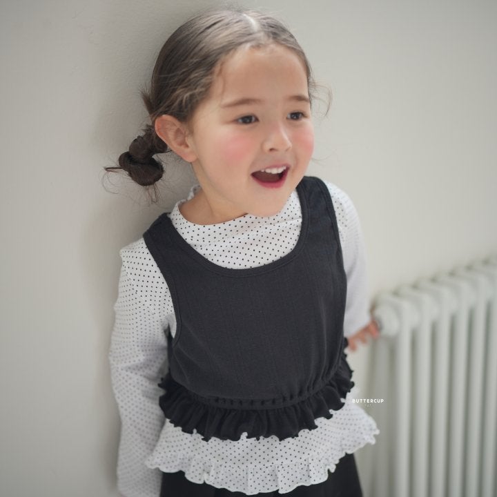 Buttercup - Korean Children Fashion - #kidsstore - Eyelet Frill Top