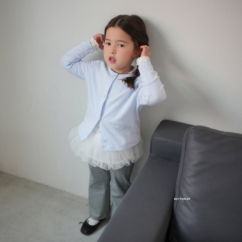 Buttercup - Korean Children Fashion - #kidsstore - Eyelet Pincot Cardigan - 10