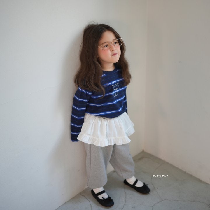 Buttercup - Korean Children Fashion - #kidzfashiontrend - Bear O’Clock Pin Tee - 6