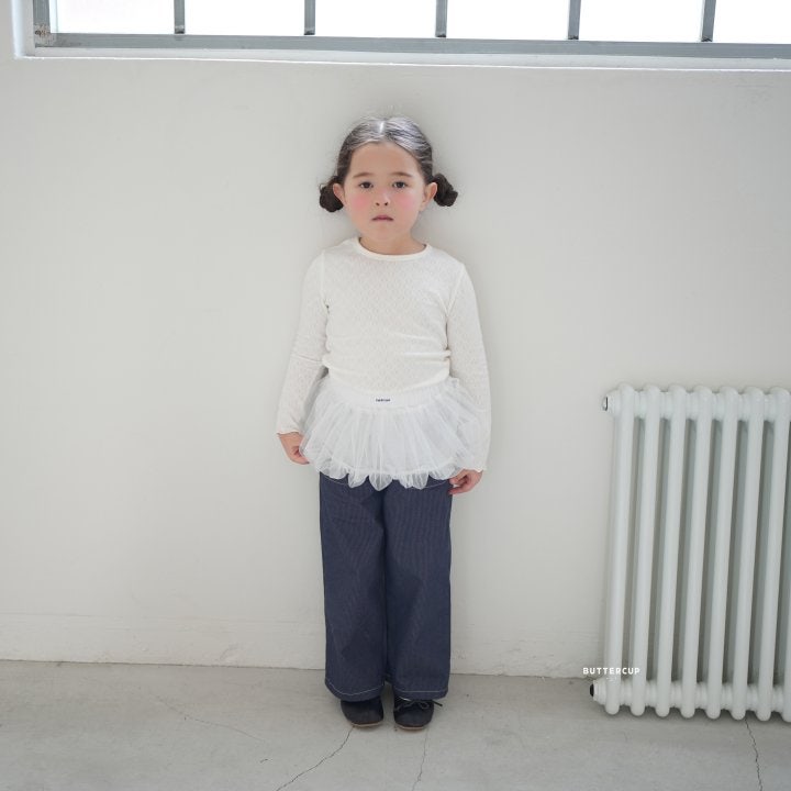 Buttercup - Korean Children Fashion - #littlefashionista - Rosy Eyelet Tee - 9