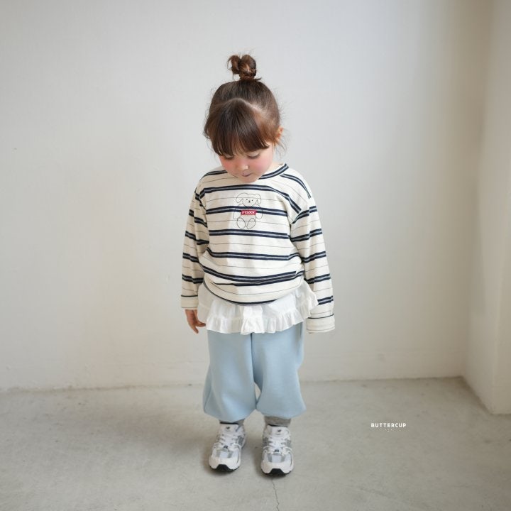Buttercup - Korean Children Fashion - #littlefashionista - Bear O’Clock Pin Tee - 8