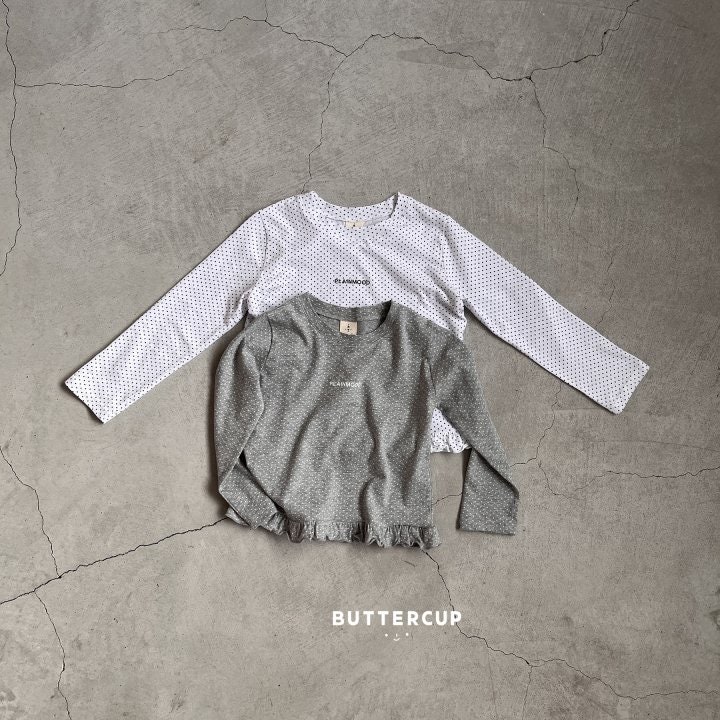 Buttercup - Korean Children Fashion - #magicofchildhood - Dot Frill Single Tee - 11