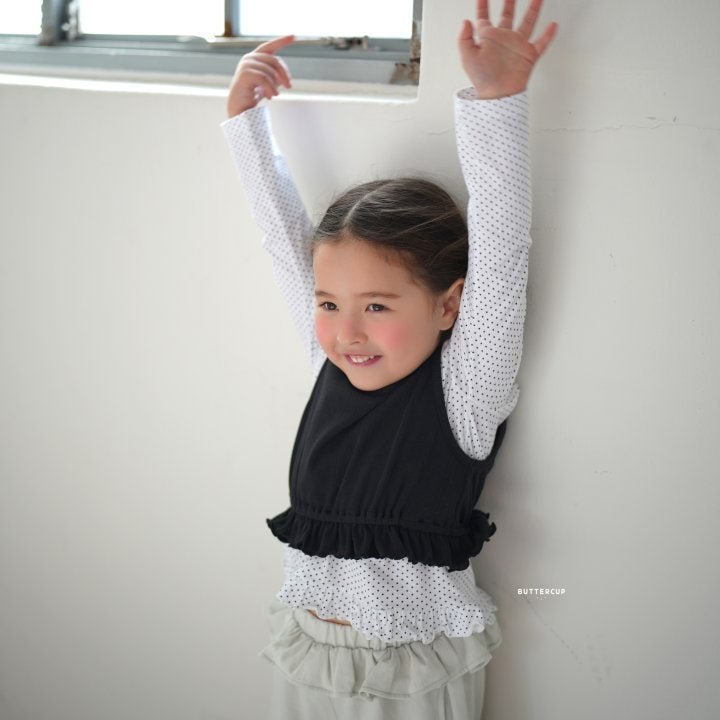 Buttercup - Korean Children Fashion - #magicofchildhood - Eyelet Frill Top - 5