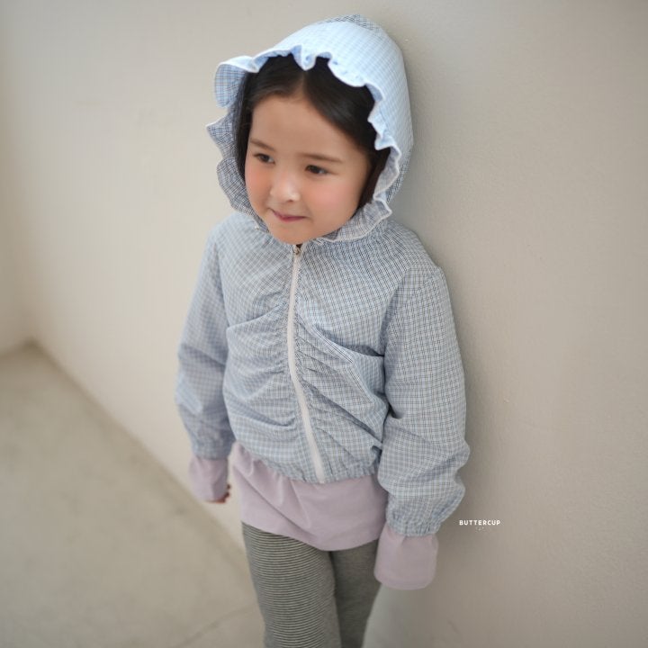Buttercup - Korean Children Fashion - #minifashionista - Shirring Hood Zip-Up - 8
