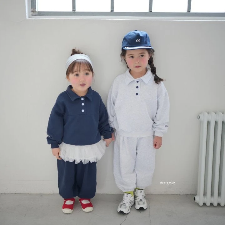 Buttercup - Korean Children Fashion - #minifashionista - Collar Snap Set