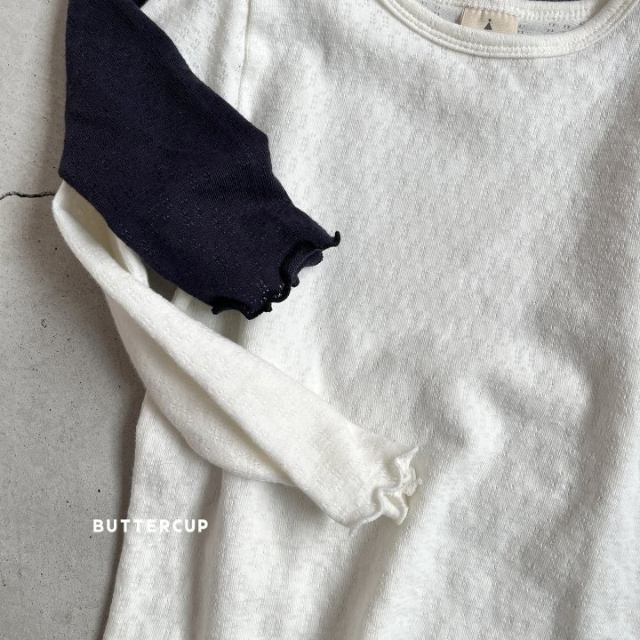 Buttercup - Korean Children Fashion - #prettylittlegirls - Rosy Eyelet Tee - 12