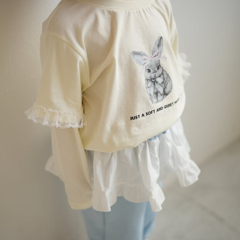 Buttercup - Korean Children Fashion - #prettylittlegirls - Rabbit Layered Tee