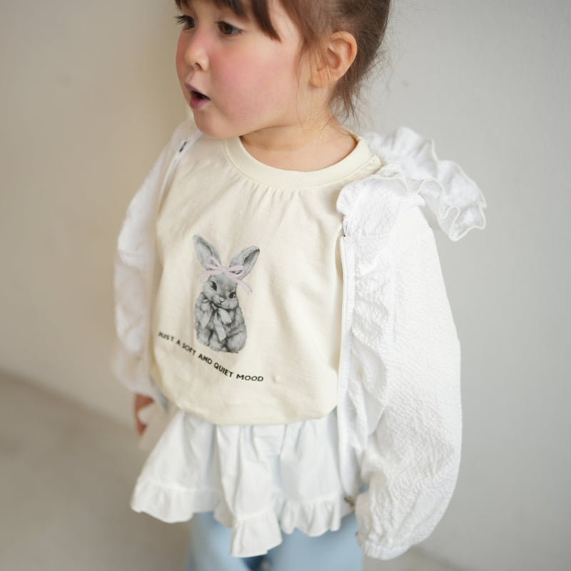 Buttercup - Korean Children Fashion - #toddlerclothing - Rabbit Layered Tee - 4