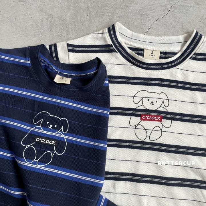 Buttercup - Korean Children Fashion - #todddlerfashion - Bear O’Clock Pin Tee - 12