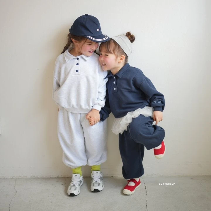 Buttercup - Korean Children Fashion - #todddlerfashion - Collar Snap Set - 3