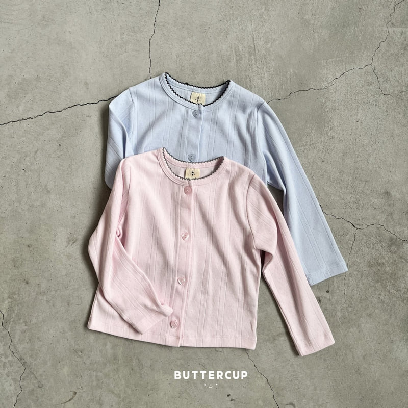 Buttercup - Korean Children Fashion - #todddlerfashion - Eyelet Pincot Cardigan