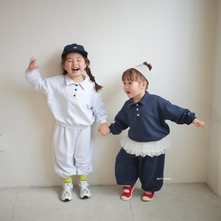 Buttercup - Korean Children Fashion - #todddlerfashion - Collar Snap Set - 4
