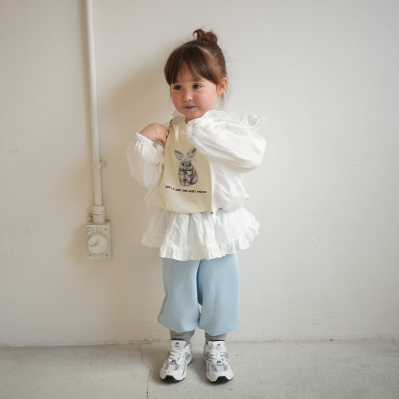 Buttercup - Korean Children Fashion - #toddlerclothing - Rabbit Layered Tee - 3
