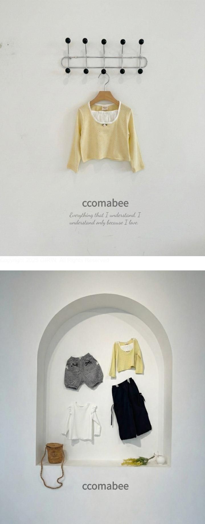 Ccomabee - Korean Children Fashion - #kidsstore - Eyelet Tee