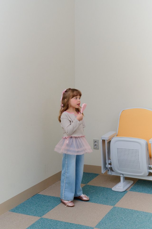 Chouchou Shasha - Korean Children Fashion - #Kfashion4kids - Lace Denim Pants - 10