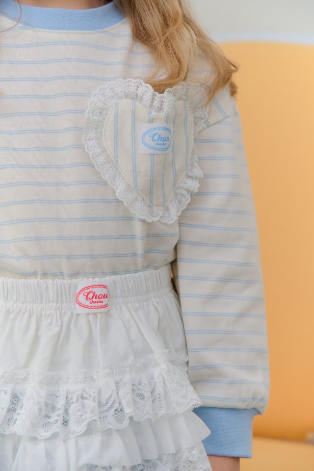 Chouchou Shasha - Korean Children Fashion - #childofig - Heart Strie Tee - 11