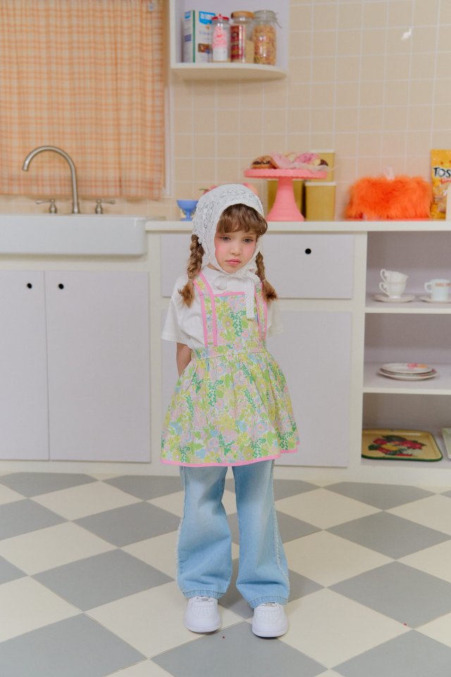 Chouchou Shasha - Korean Children Fashion - #childrensboutique - Molly Apron Dress - 10