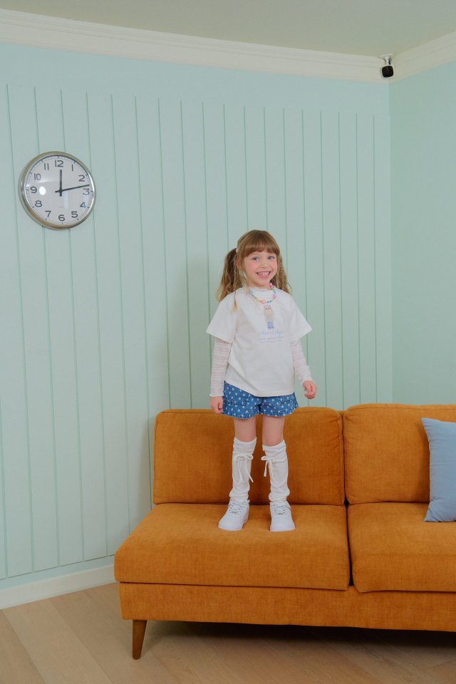 Chouchou Shasha - Korean Children Fashion - #childofig - Star Denim Shorts - 4