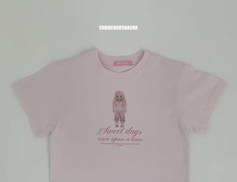 Chouchou Shasha - Korean Children Fashion - #designkidswear - Chouchou DOLL Short Sleeve Tee