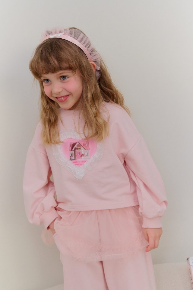 Chouchou Shasha - Korean Children Fashion - #designkidswear - Love House Sweatshirt - 12