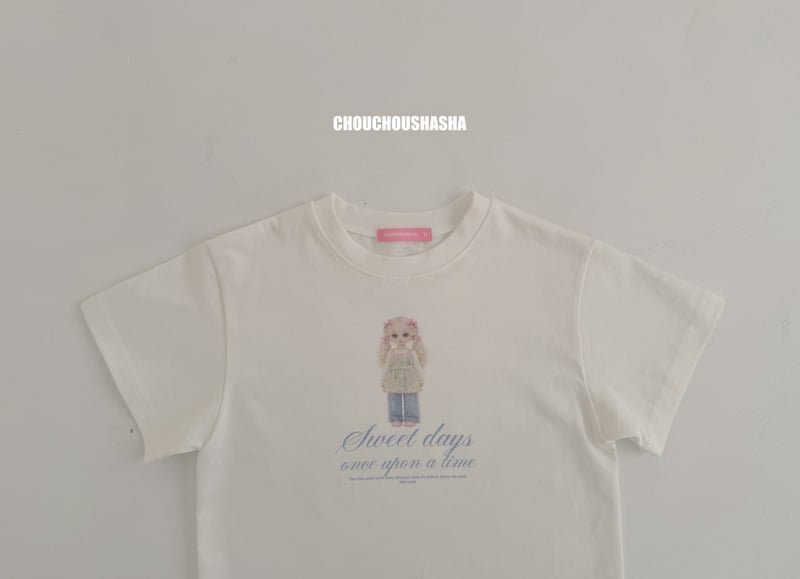 Chouchou Shasha - Korean Children Fashion - #fashionkids - Chouchou DOLL Short Sleeve Tee - 3