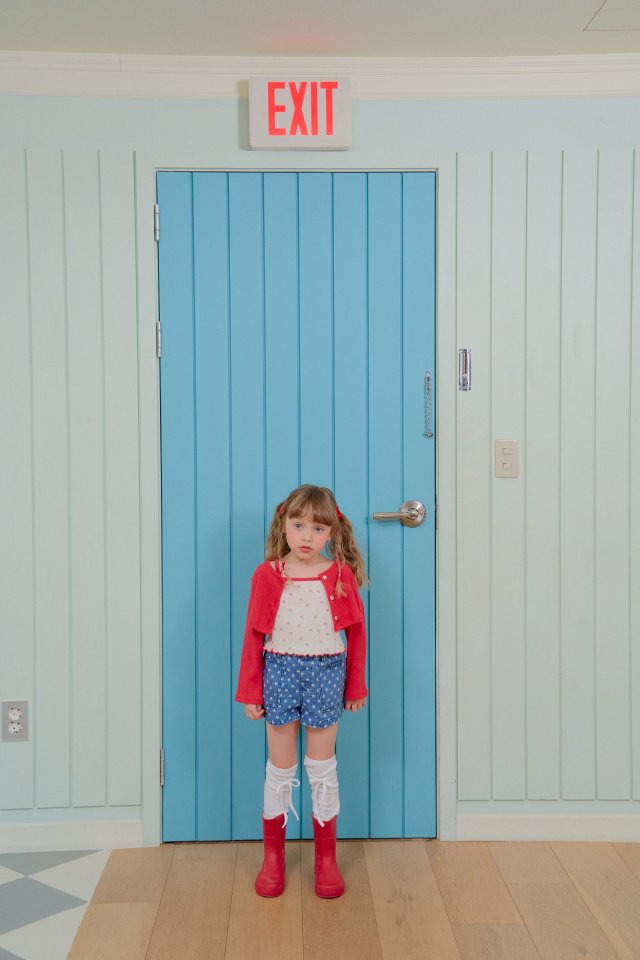 Chouchou Shasha - Korean Children Fashion - #kidsshorts - Flower Cardigan Set - 6