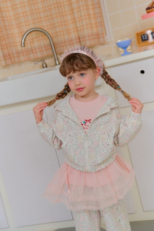 Chouchou Shasha - Korean Children Fashion - #kidsstore - Lily Studded Hoodie - 8