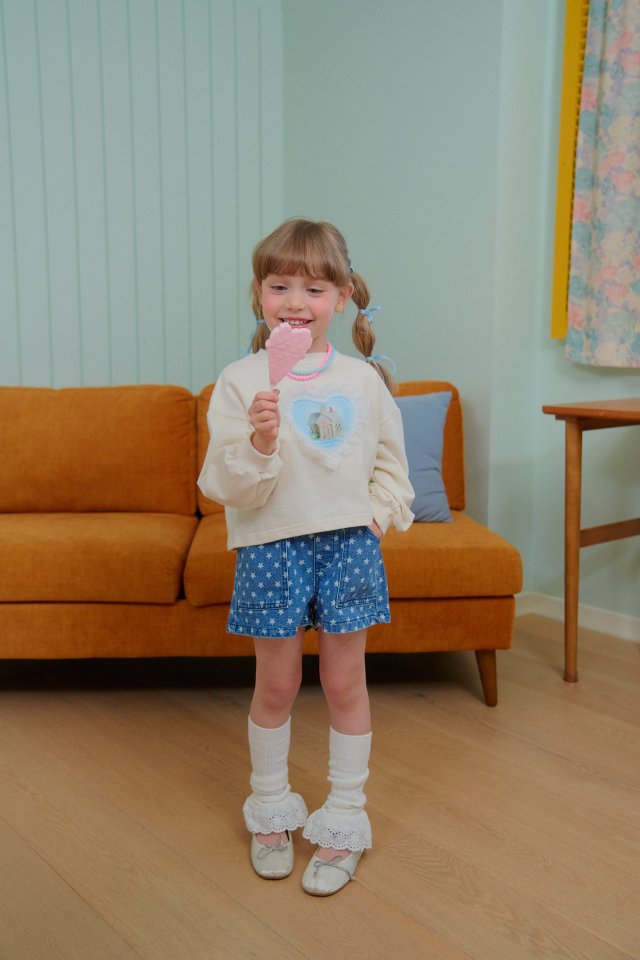 Chouchou Shasha - Korean Children Fashion - #littlefashionista - Star Denim Shorts - 12