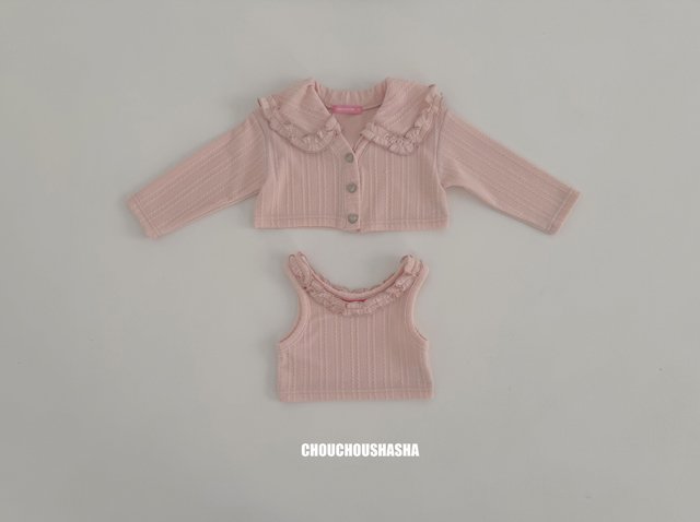 Chouchou Shasha - Korean Children Fashion - #magicofchildhood - Rosie Cardigan Set