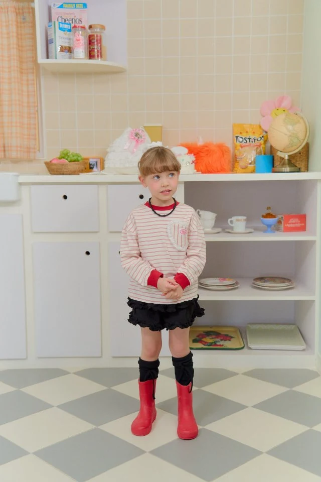 Chouchou Shasha - Korean Children Fashion - #magicofchildhood - Heart Strie Tee - 5