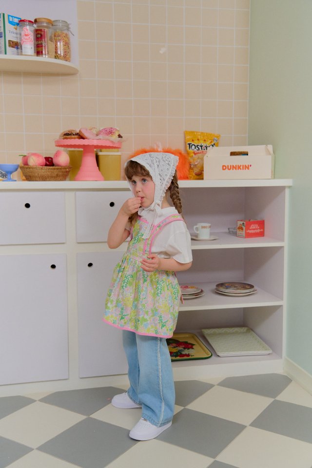 Chouchou Shasha - Korean Children Fashion - #magicofchildhood - Molly Apron Dress - 4