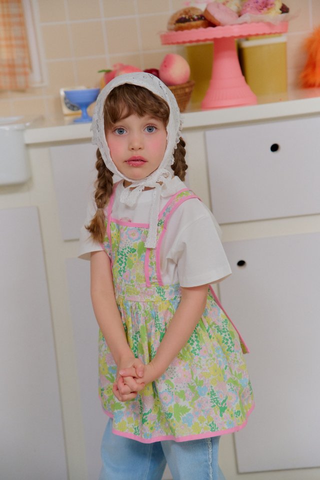 Chouchou Shasha - Korean Children Fashion - #prettylittlegirls - Molly Apron Dress - 5