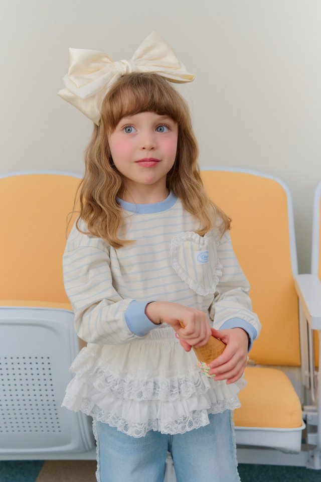 Chouchou Shasha - Korean Children Fashion - #stylishchildhood - Heart Strie Tee - 10