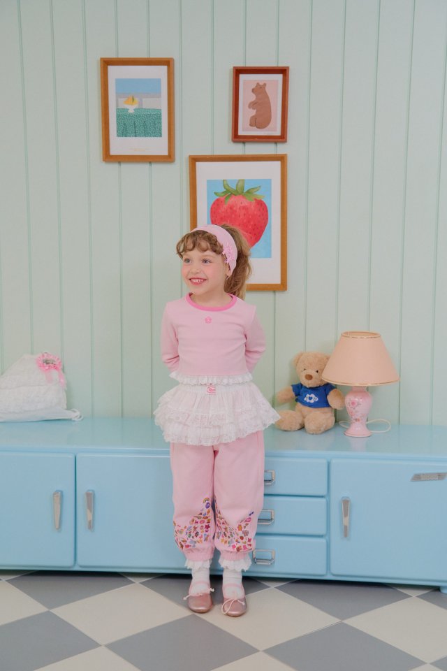 Chouchou Shasha - Korean Children Fashion - #todddlerfashion - Kitsch Embroidered Tee - 11