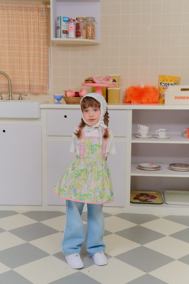 Chouchou Shasha - Korean Children Fashion - #todddlerfashion - Molly Apron Dress - 6