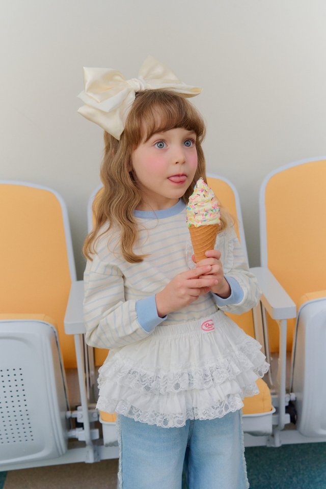 Chouchou Shasha - Korean Children Fashion - #toddlerclothing - Heart Strie Tee - 9