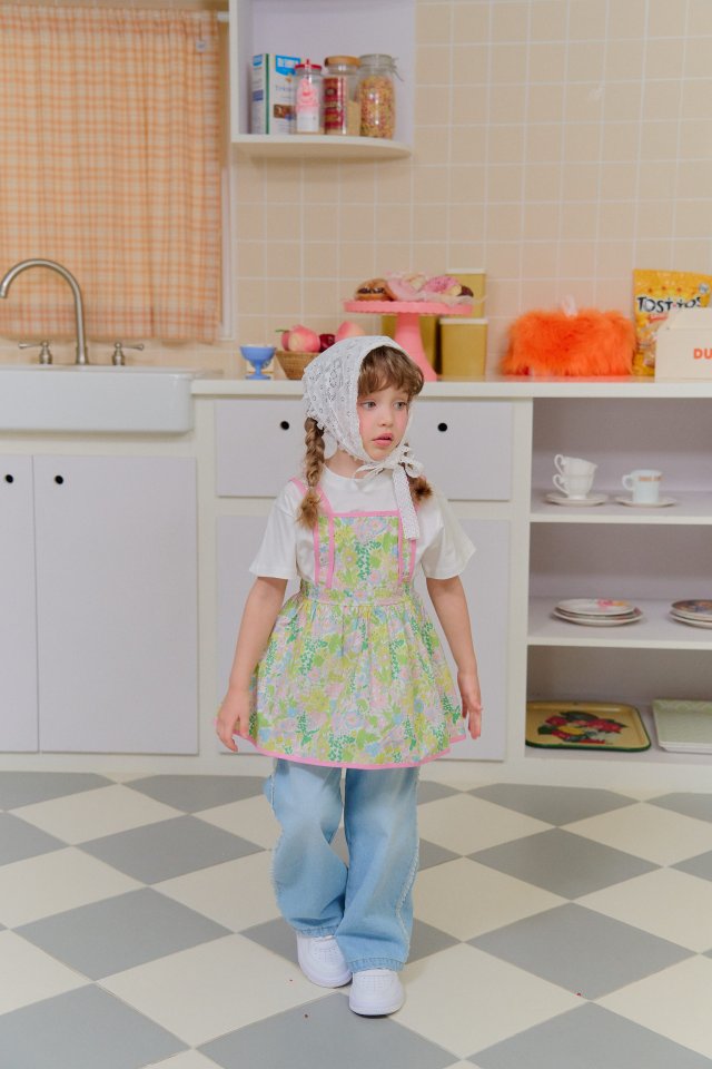 Chouchou Shasha - Korean Children Fashion - #toddlerclothing - Molly Apron Dress - 7
