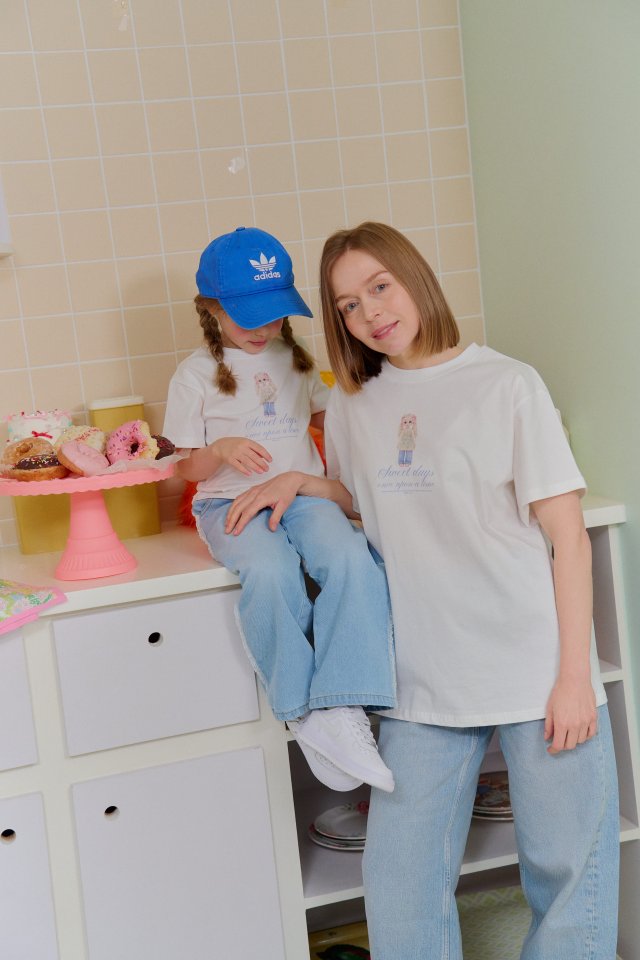 Chouchou Shasha - Korean Women Fashion - #vintageinspired - Chouchou DOLL Short Sleeve Tee (MOM) - 12
