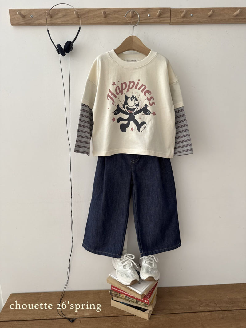 Chouette - Korean Children Fashion - #Kfashion4kids - Non-Fade Denim Pleated Pants - 8