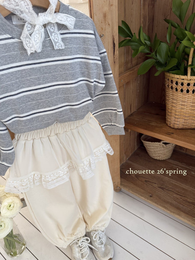 Chouette - Korean Children Fashion - #Kfashion4kids - Peak Stripe Tee - 6