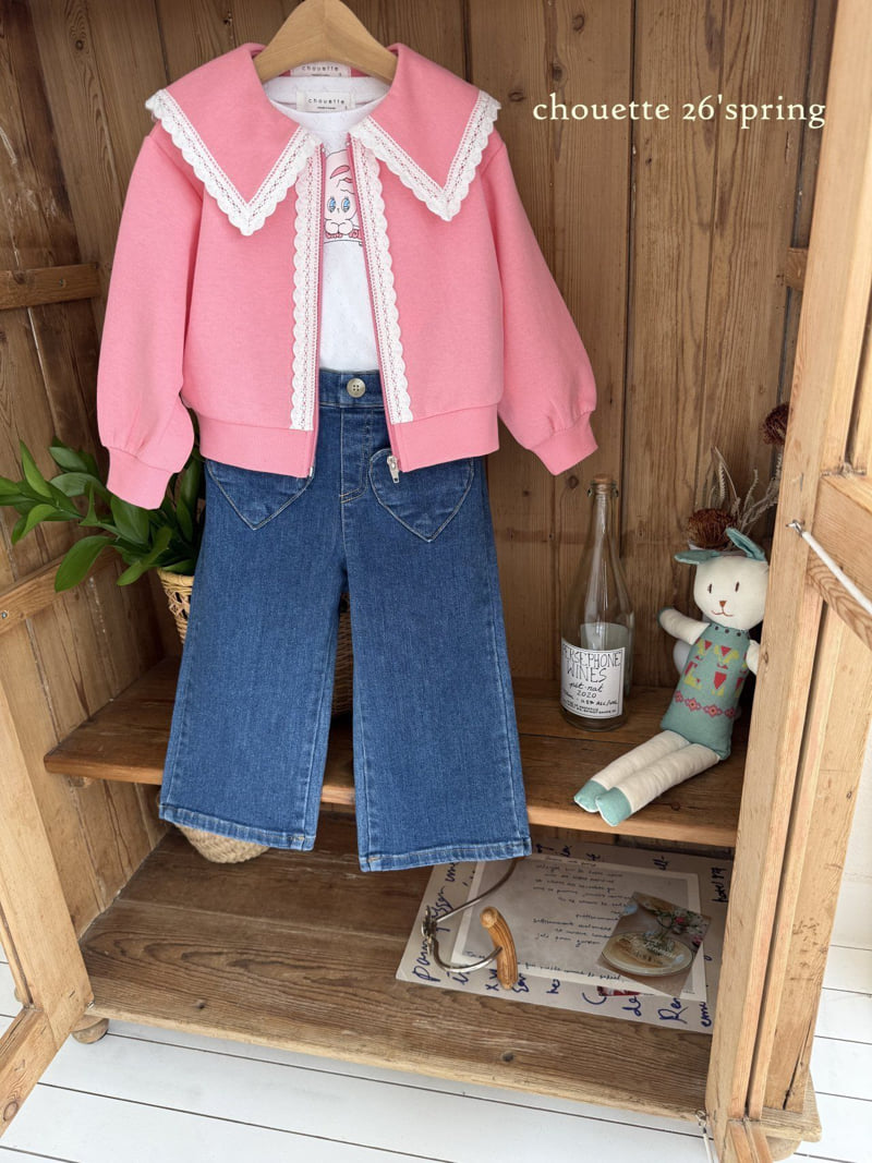 Chouette - Korean Children Fashion - #childofig - Lace Collar Zip-Up - 10