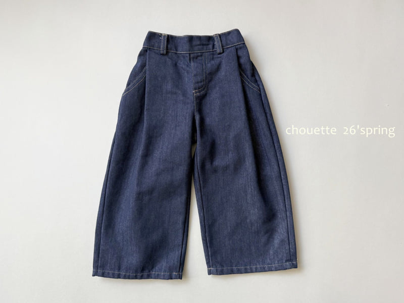Chouette - Korean Children Fashion - #childrensboutique - Non-Fade Denim Pleated Pants