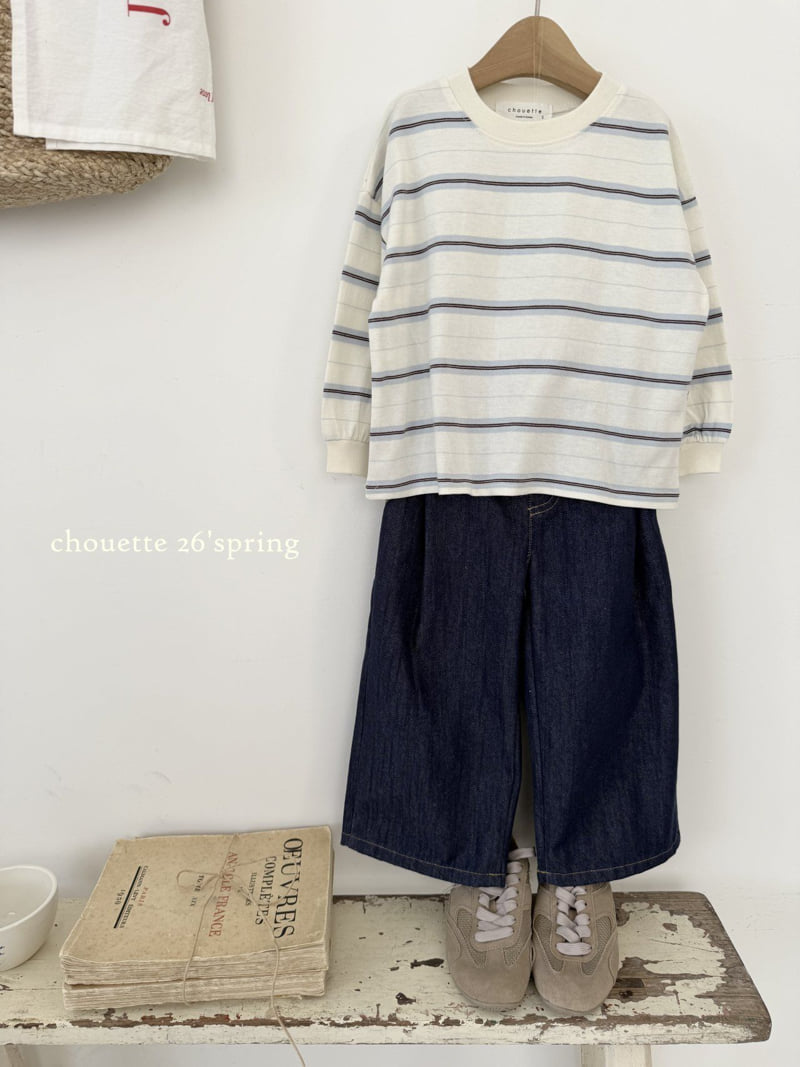 Chouette - Korean Children Fashion - #discoveringself - Non-Fade Denim Pleated Pants - 3